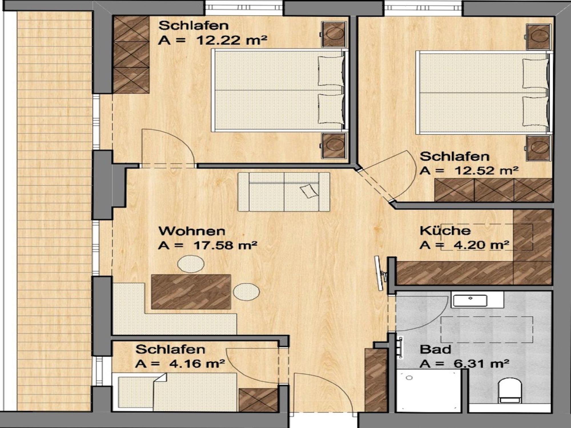 Appartement Schwaiger شيفو أم فيلدن كايزر الغرفة الصورة